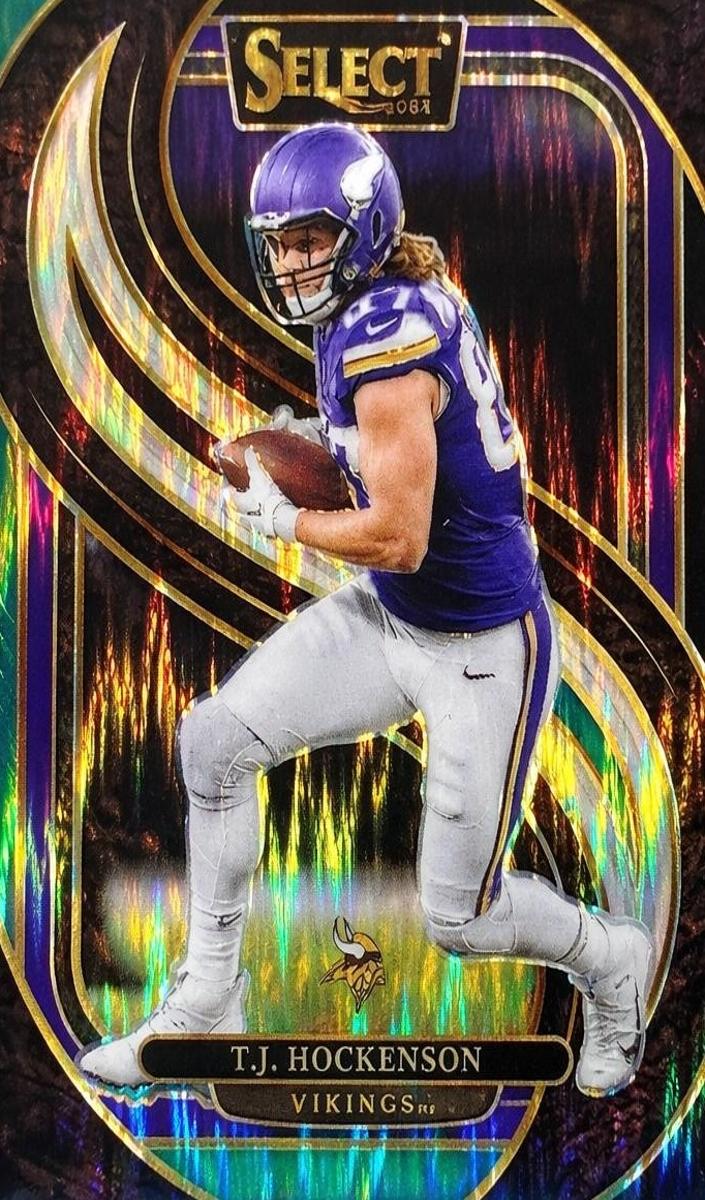 2024 Panini Select Football Black and Green Shock T.J. Hockenson #194