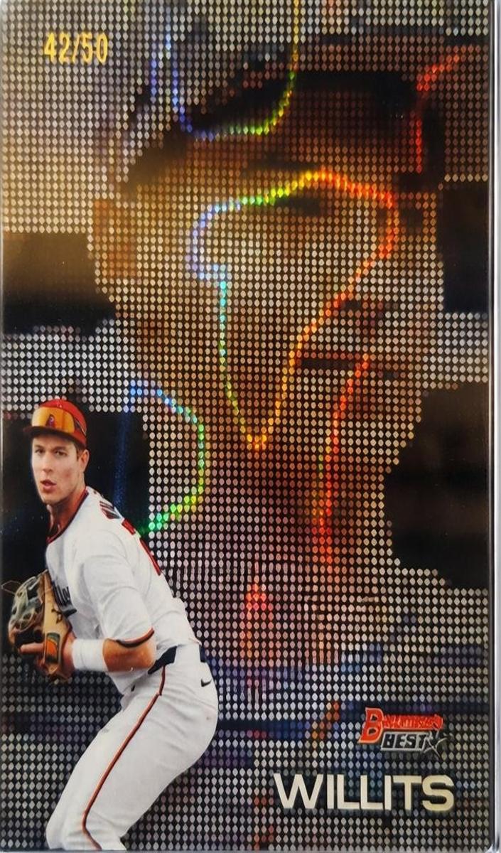2025 Bowman's Best Baseball Lava Refractor Eli Willits #P-21 PSA 10