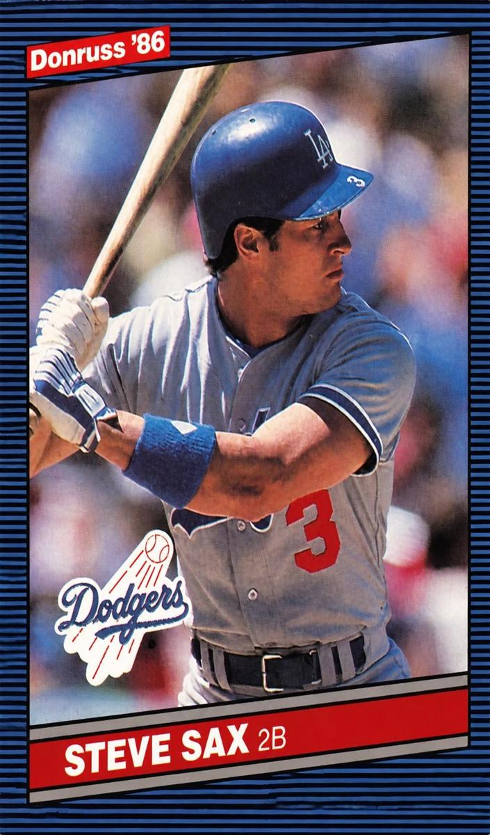 1986 Donruss Baseball Steve Sax #540