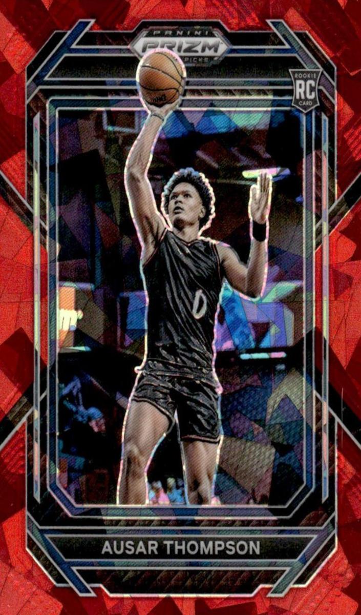 2023 Panini Prizm Draft Picks Basketball Red Ice Ausar Thompson #17