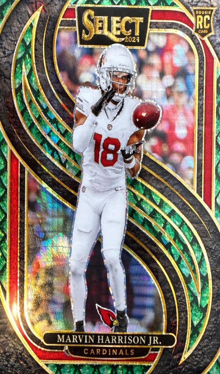 2024 Panini Select Football Dragon Scale Marvin Harrison Jr. #115 PSA 10