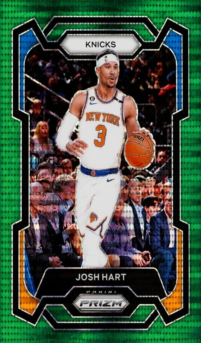 2023 Panini Prizm Basketball Green Pulsar Josh Hart #260