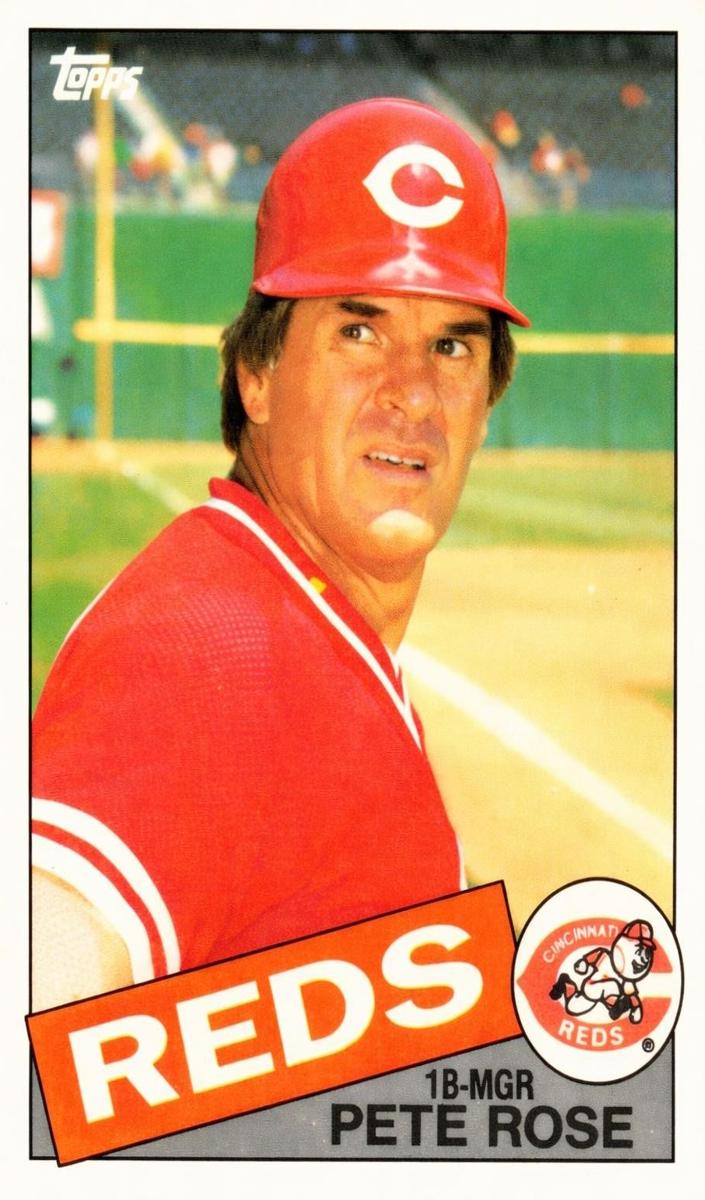 1985 Topps Tiffany Baseball Pete Rose #600 PSA 8