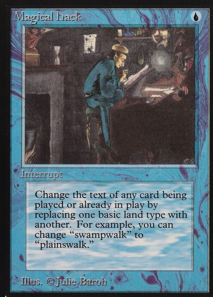 1993 Magic The Gathering Alpha Magical Hack #NNO BGS 8.5