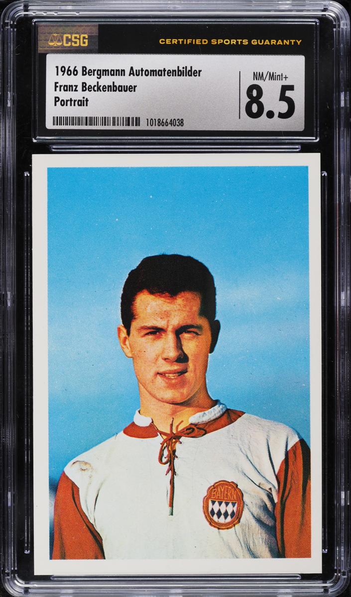 1966 Bergmann Automatenbilder Fussball Bundesliga Soccer Portrait Franz Beckenbauer #NNO PSA 9