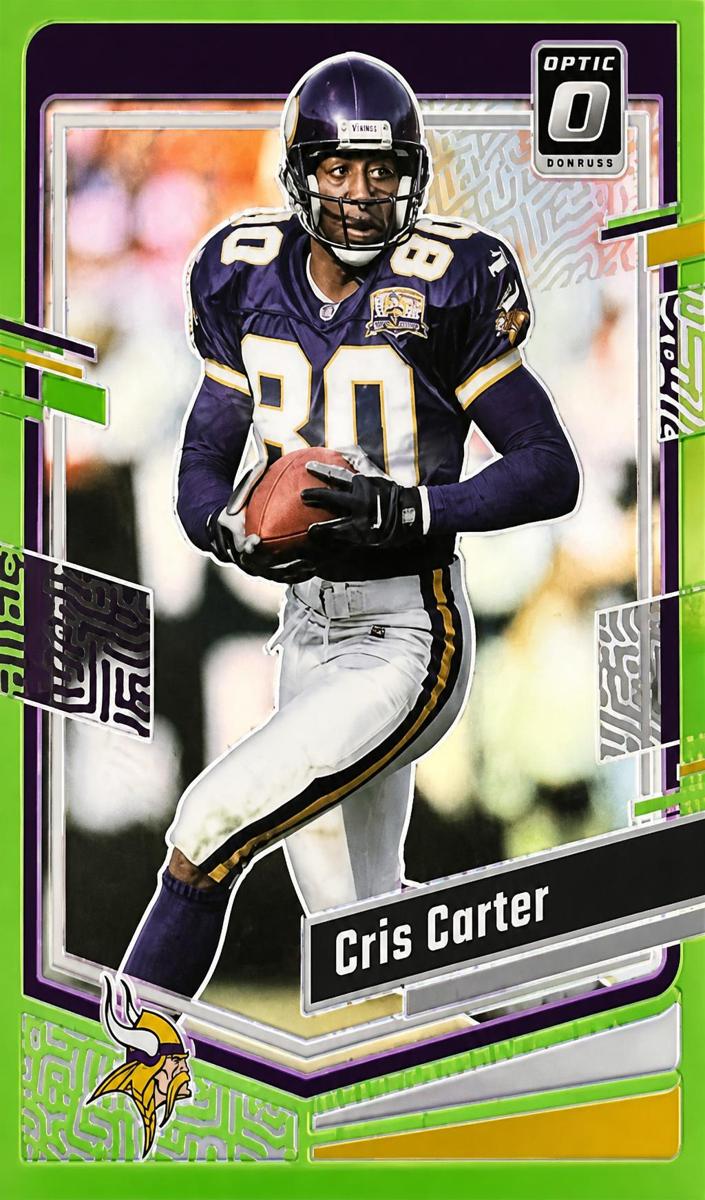 2023 Donruss Optic Football Lime Green Cris Carter #122 PSA 8.5