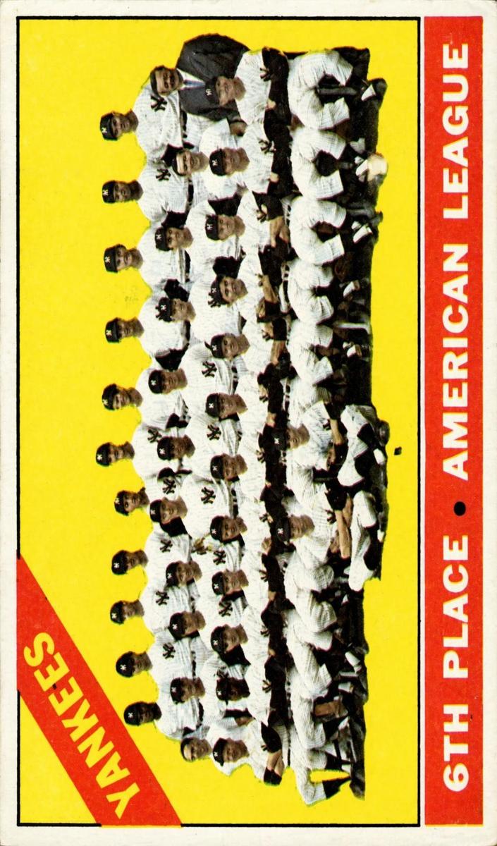 1966 O-Pee-Chee Baseball Yankees Team #92