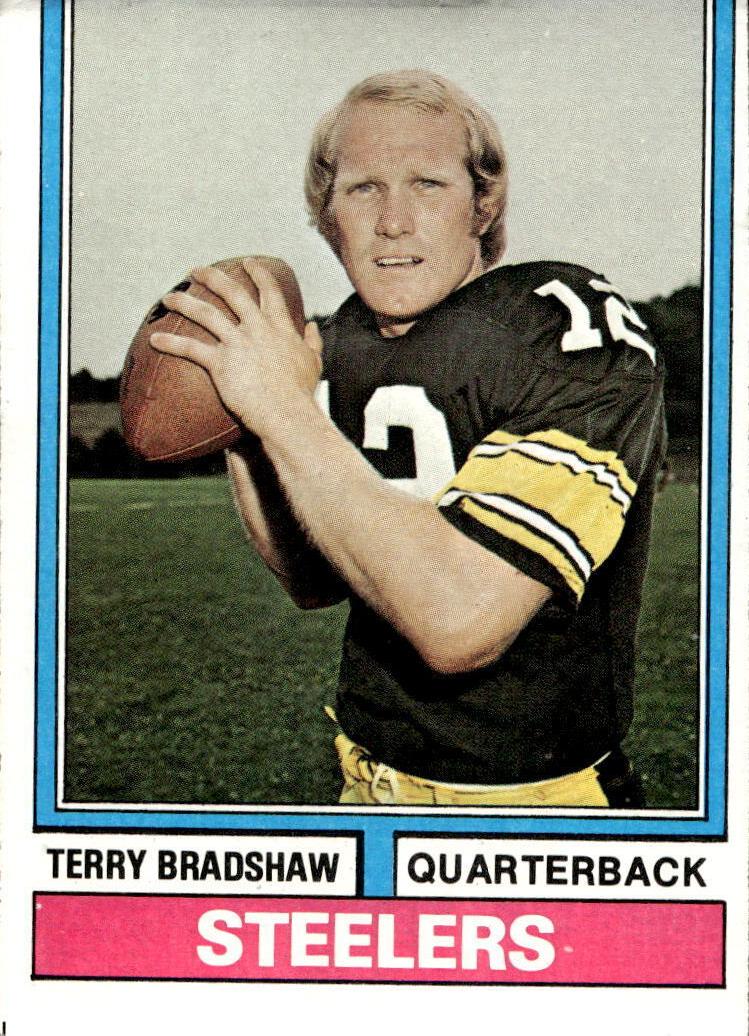 1974 Topps Football Terry Bradshaw #470 PSA 8