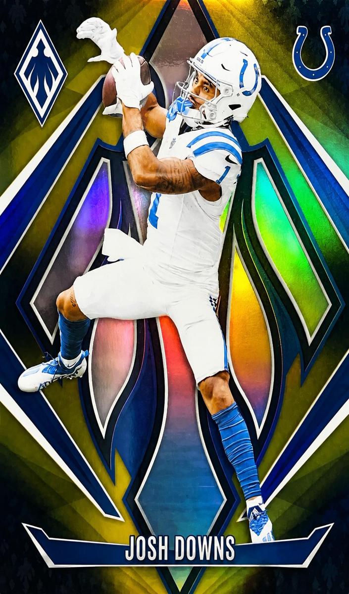 2024 Panini Phoenix Football Gold Fade Josh Downs #87