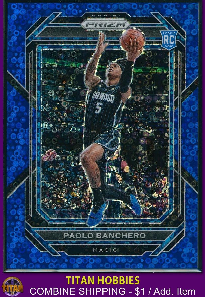 2022 Panini Prizm Basketball Blue Paolo Banchero #249 PSA 8.5