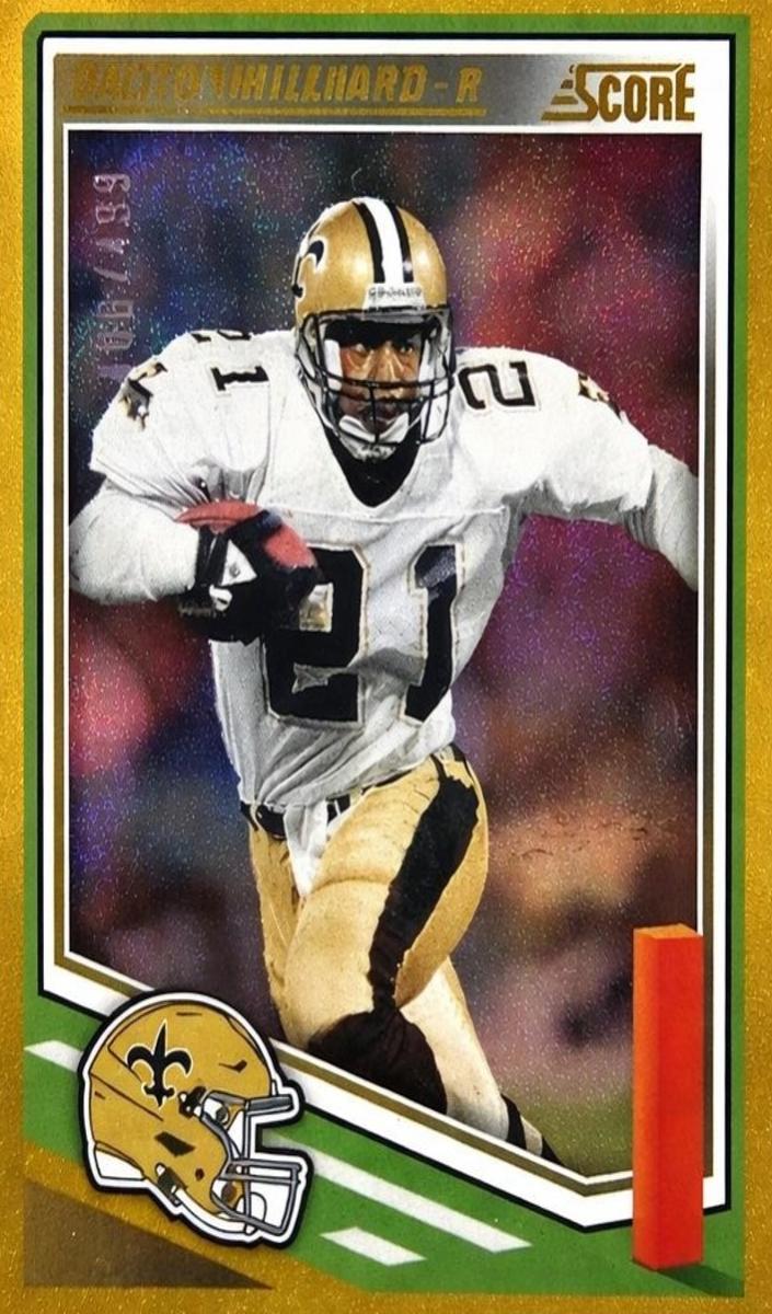 2025 Panini Score Football Dots Gold Dalton Hilliard #12