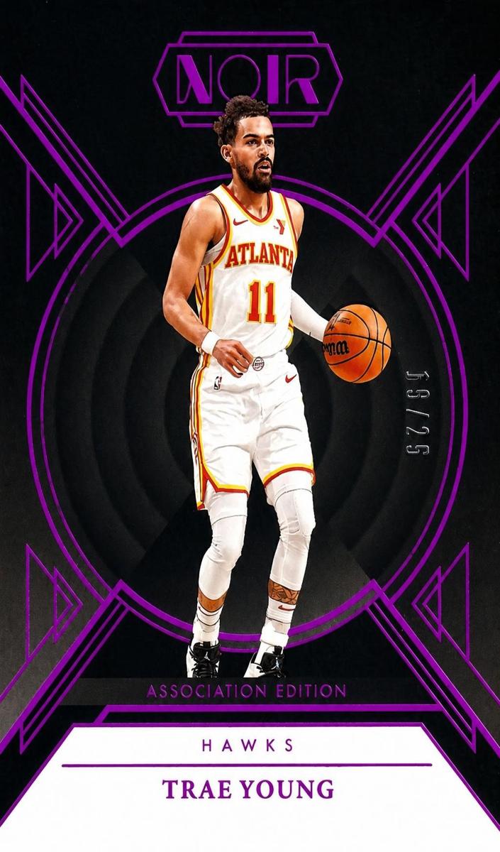 2024 Panini Noir Basketball Holo Ruby Trae Young #12