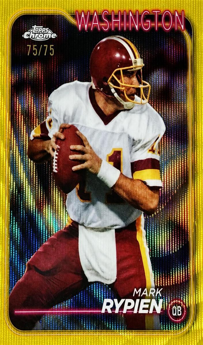 2024 Topps Chrome Football Gold Refractor Mark Rypien #198
