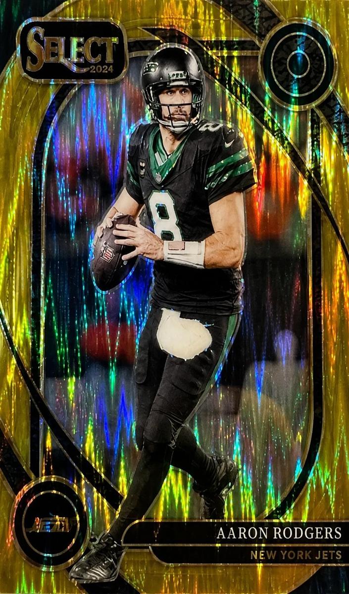 2024 Panini Select Football Gold Shock Aaron Rodgers #231