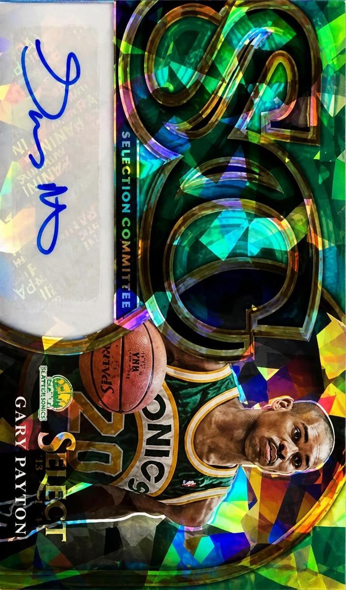 2022 Panini Select Basketball Green Ice Gary Payton #SCS-GPY