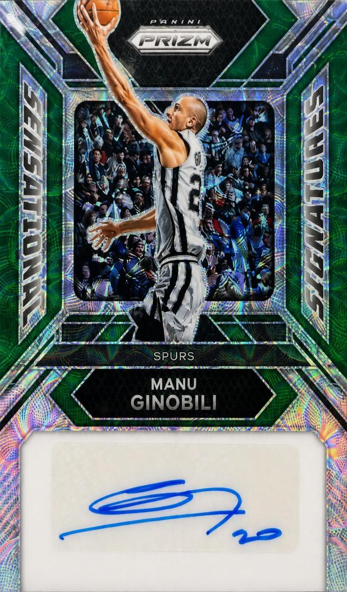 2023 Panini Prizm Basketball Choice Green Manu Ginobili #SS-MG PSA 9