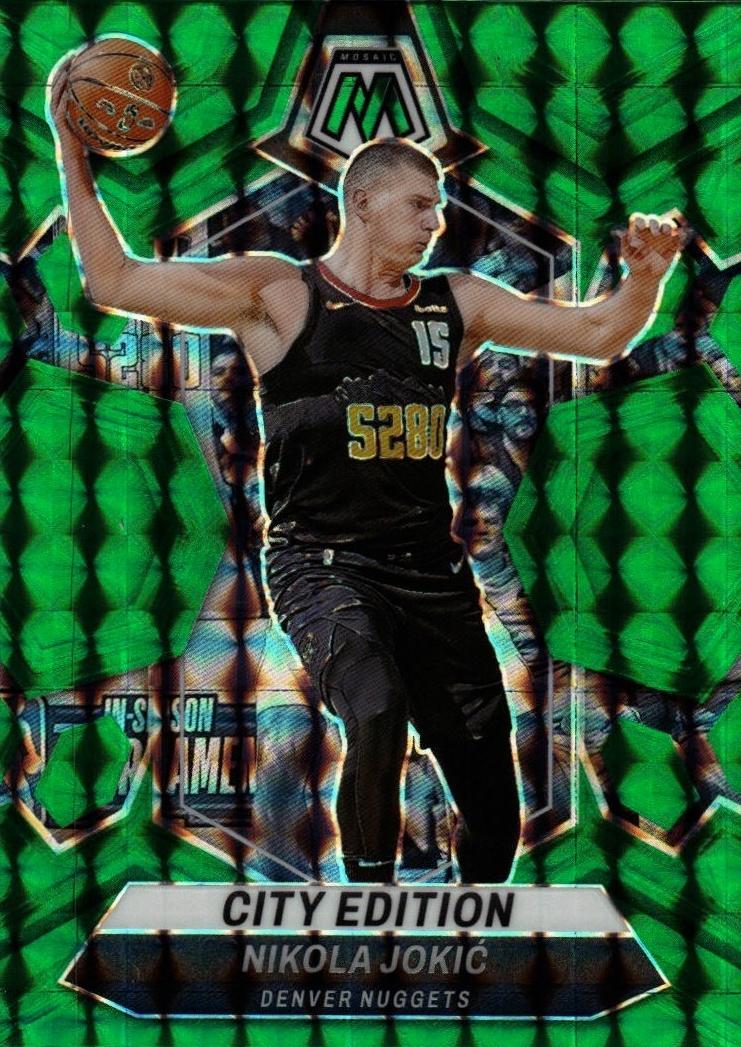 2023 Panini Mosaic Basketball Green Nikola Jokic #287