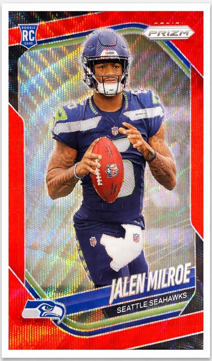 2025 Panini Prizm Football Red Wave Jalen Milroe #317