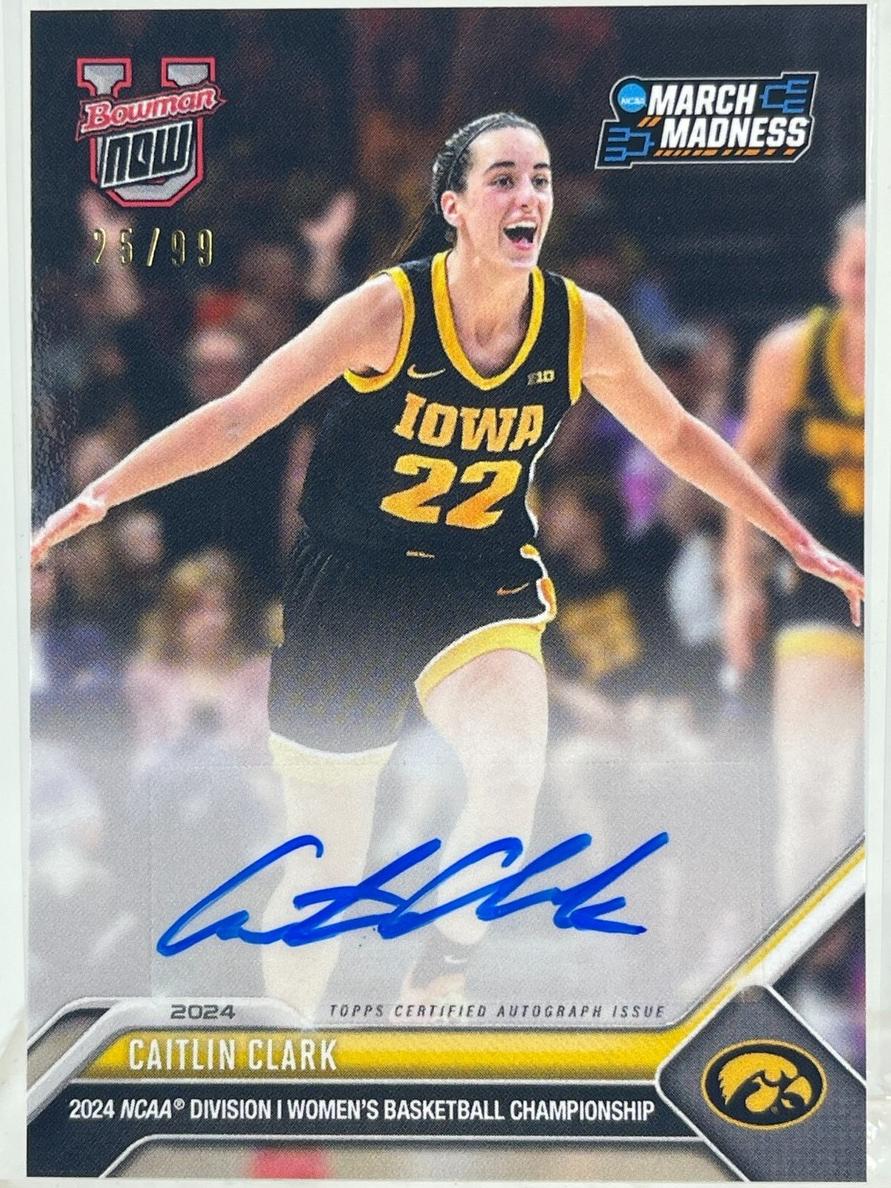 2023 Bowman U Now NCAA March Madness Basketball Caitlin Clark #1A