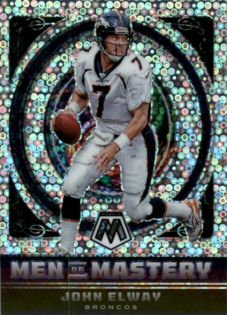 2022 Panini Mosaic Football No Huddle Silver John Elway #MM-19