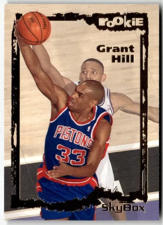 1994 Skybox Emotion Basketball Grant Hill #102 PSA 9