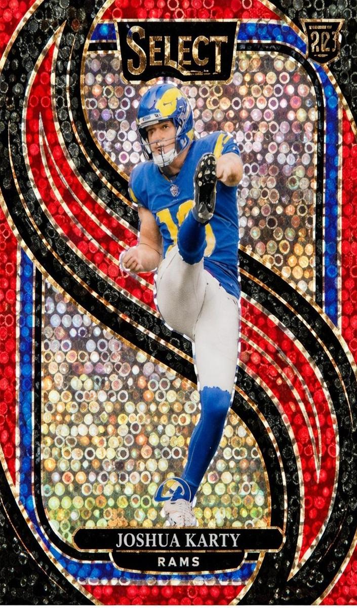 2024 Panini Select Football Red Disco Joshua Karty #164