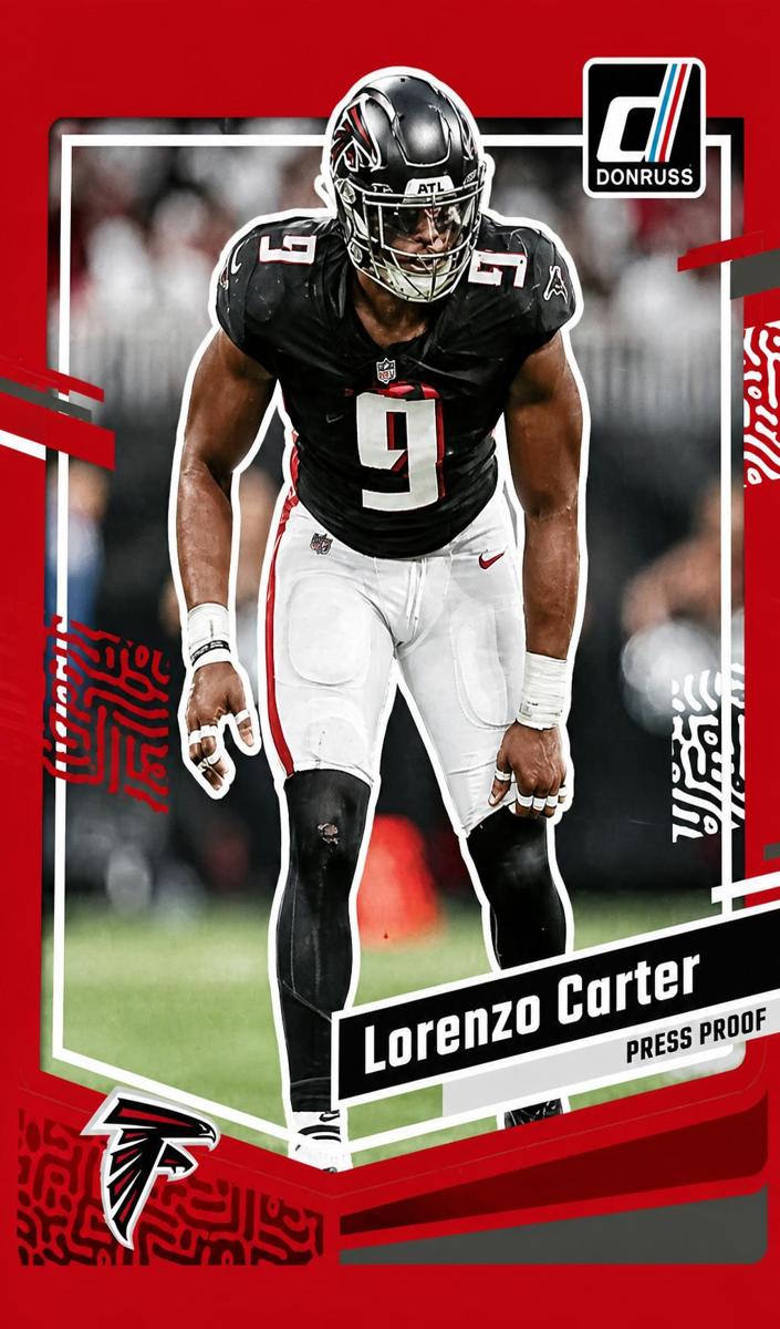 2023 Panini Donruss Football Press Proof Red Lorenzo Carter #16