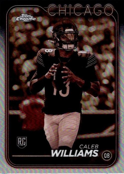 2024 Topps Chrome Football Sepia Refractor Caleb Williams #202 SGC 10