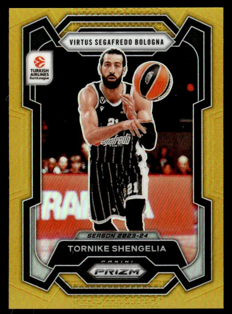 2023 Panini Prizm Turkish Airlines EuroLeague Basketball Gold Tornike Shengelia #68