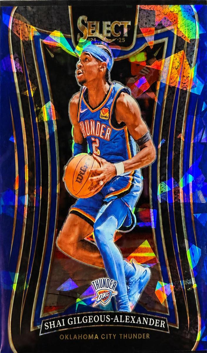 2024 Panini Select Basketball Blue Cracked Ice Shai Gilgeous-Alexander #319