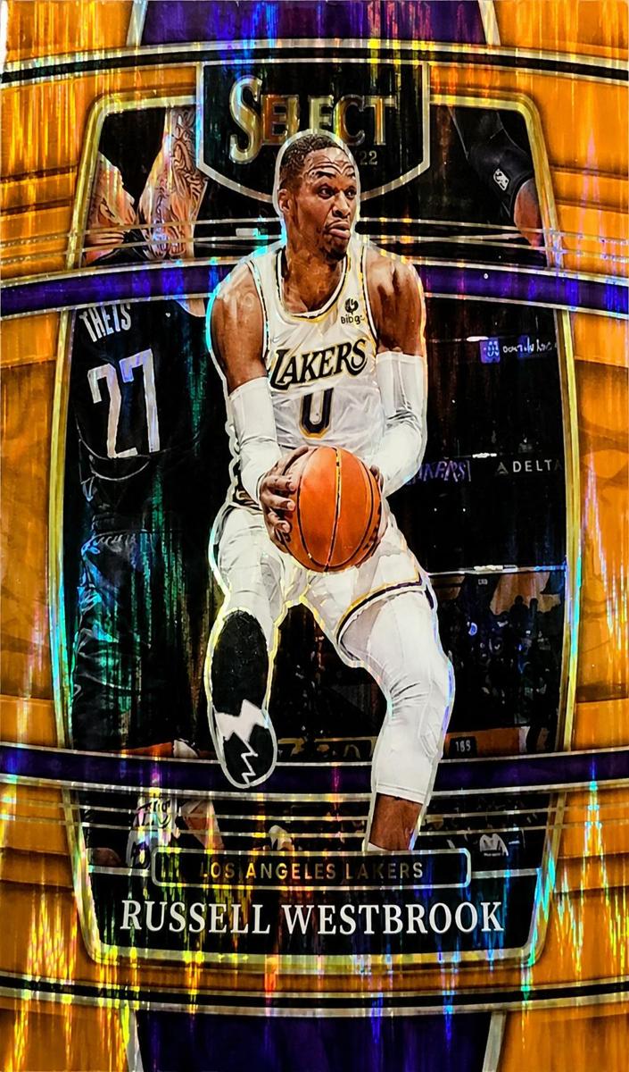 2021 Panini Select Basketball Orange Flash Russell Westbrook #54