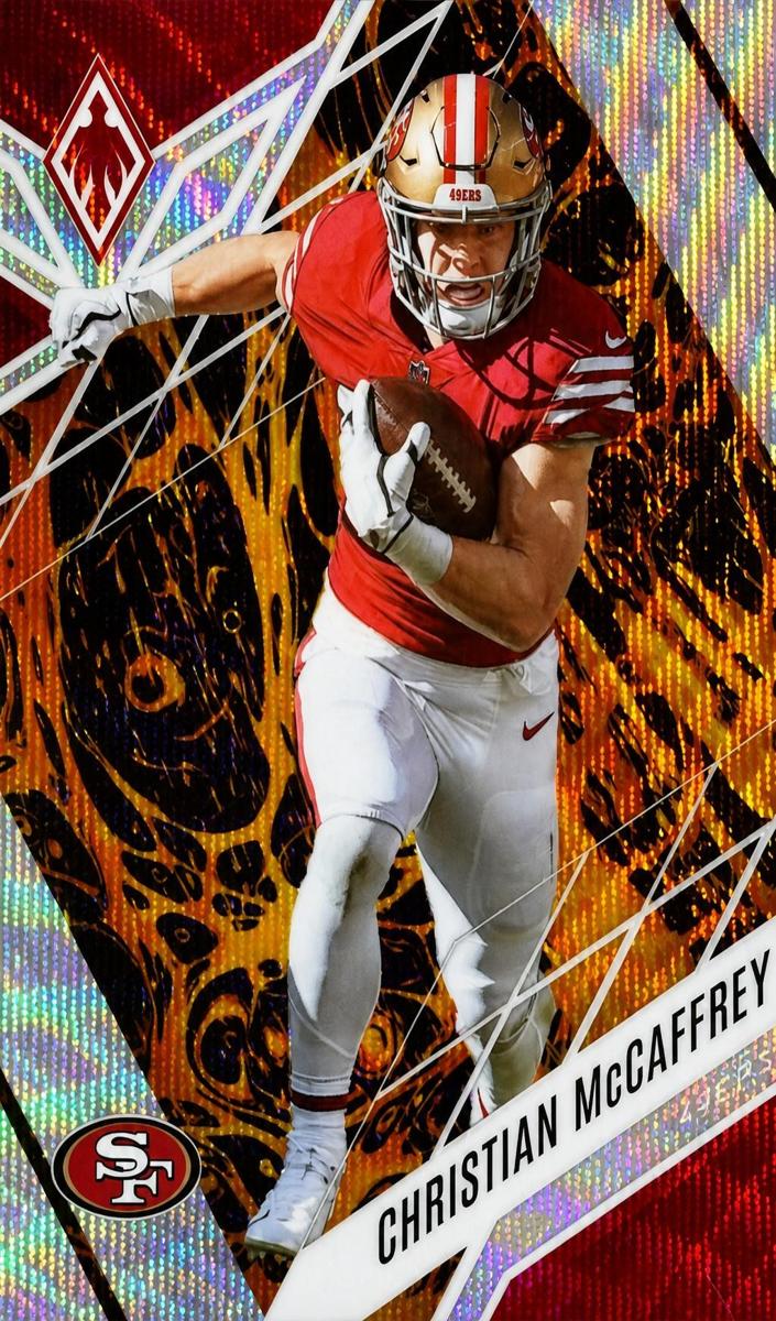 2022 Panini Phoenix Football Lava Christian McCaffrey #72