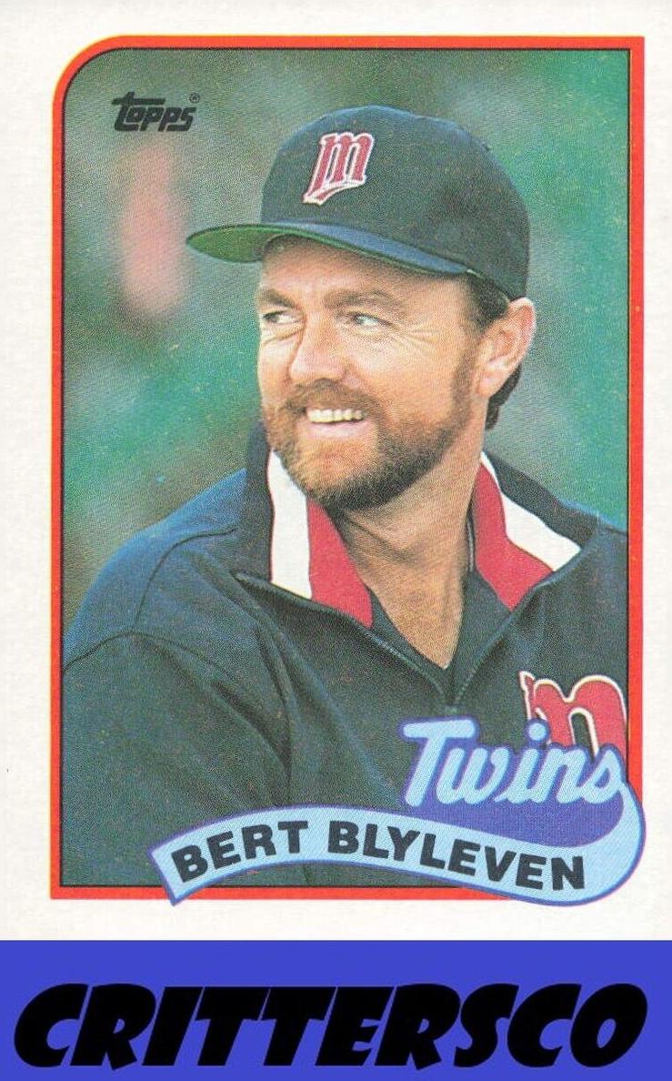 1989 Topps Baseball Bert Blyleven #555