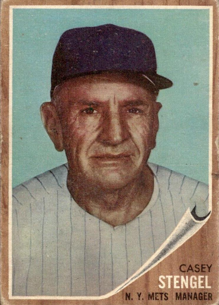 1962 Topps Baseball Casey Stengel #29 PSA 1.5