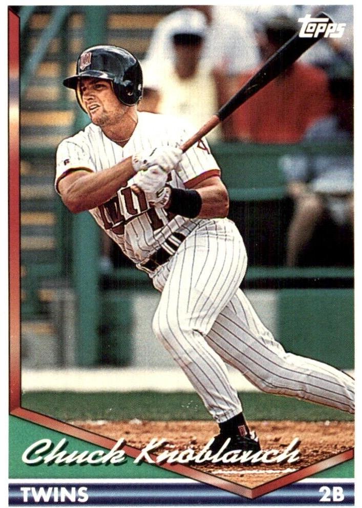 1994 Topps Baseball Spanish Chuck Knoblauch #555