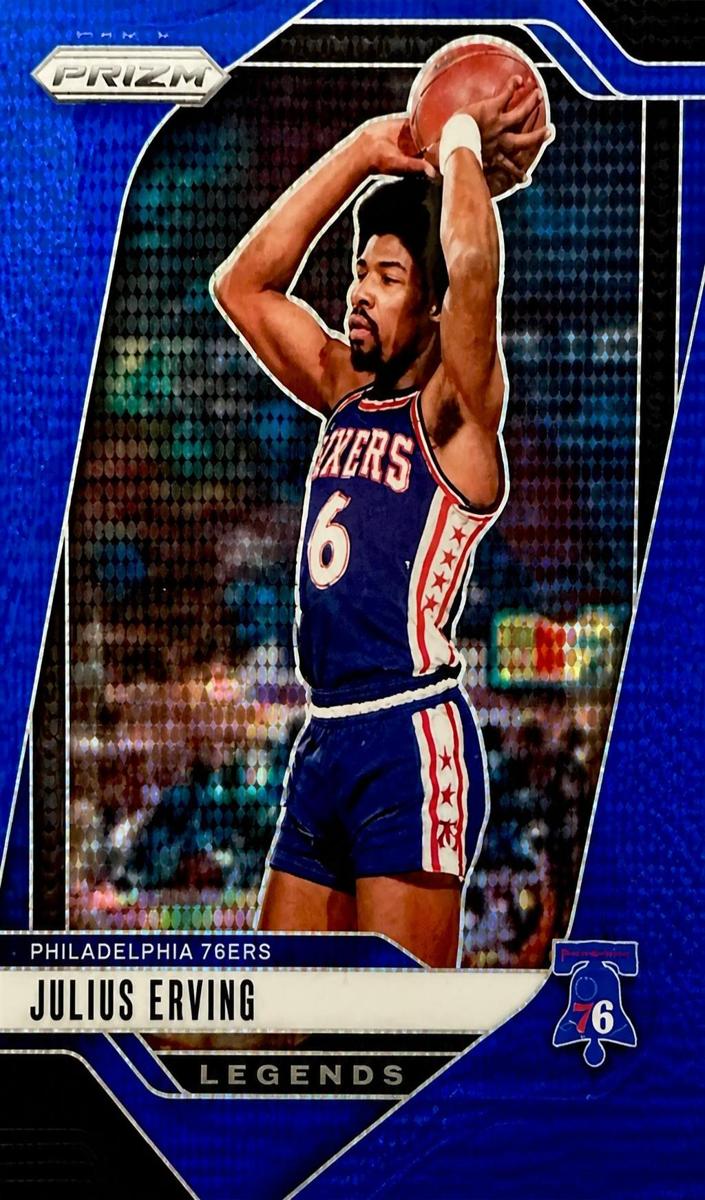 2024 Panini Prizm Basketball Blue Pulsar Julius Erving #292
