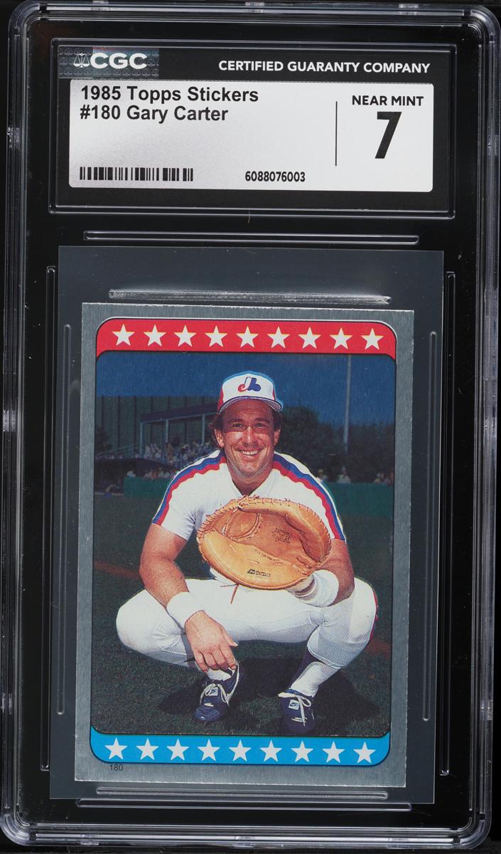 1985 Topps Stickers Baseball Gary Carter #180