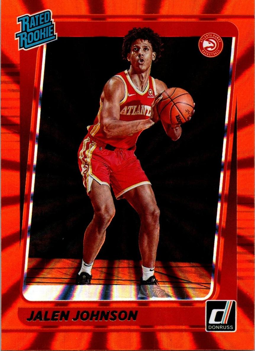 2021 Panini Donruss Basketball Holo Orange Laser Jalen Johnson #231