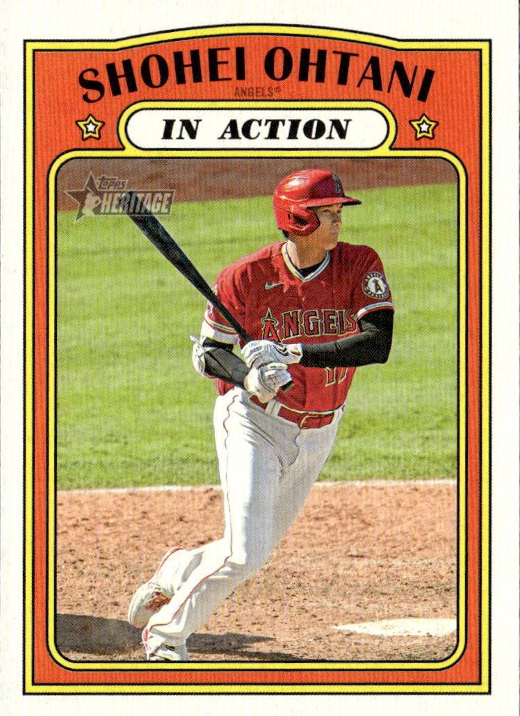 2021 Topps Heritage Baseball Shohei Ohtani #246 PSA 9
