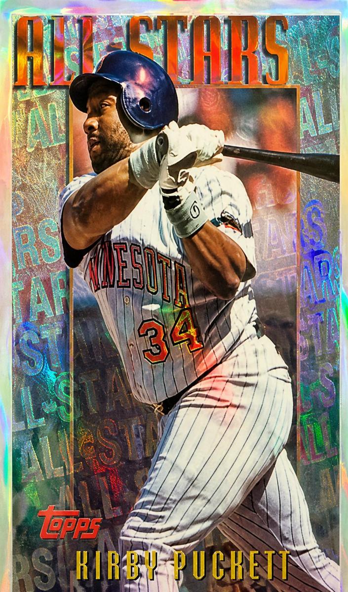 1996 Topps Baseball Refractor Kirby Puckett #M8 PSA 8