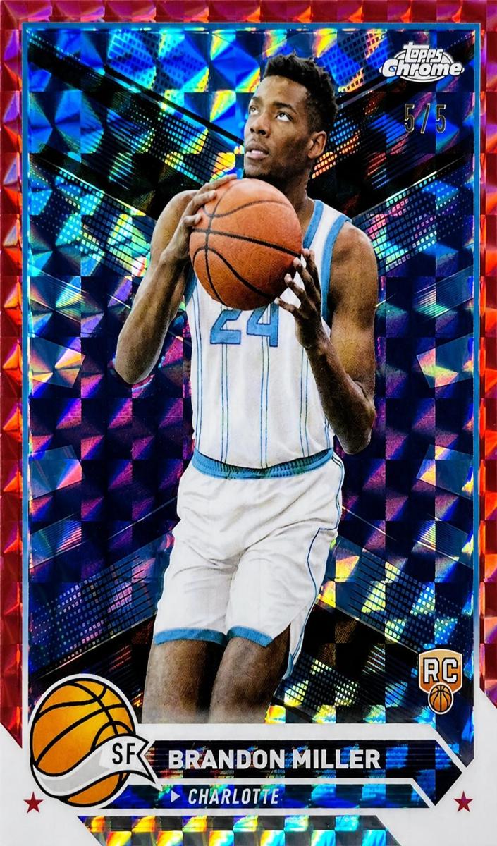 2023 Topps Chrome Basketball Red Geometric Brandon Miller #127