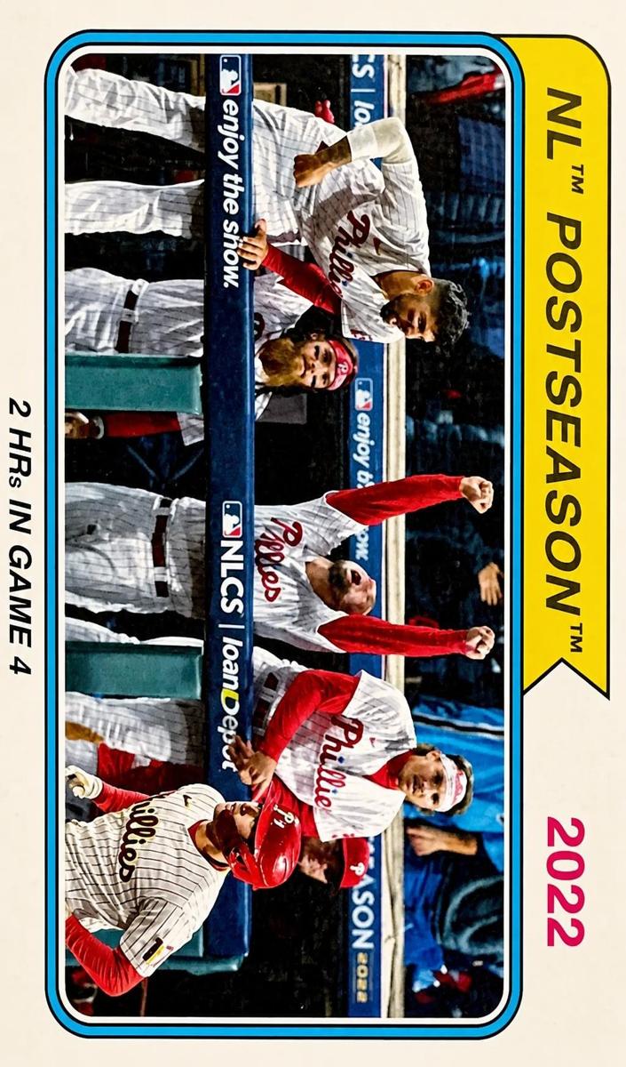 2023 Topps Heritage Baseball Rhys Hoskins #436 PSA 9