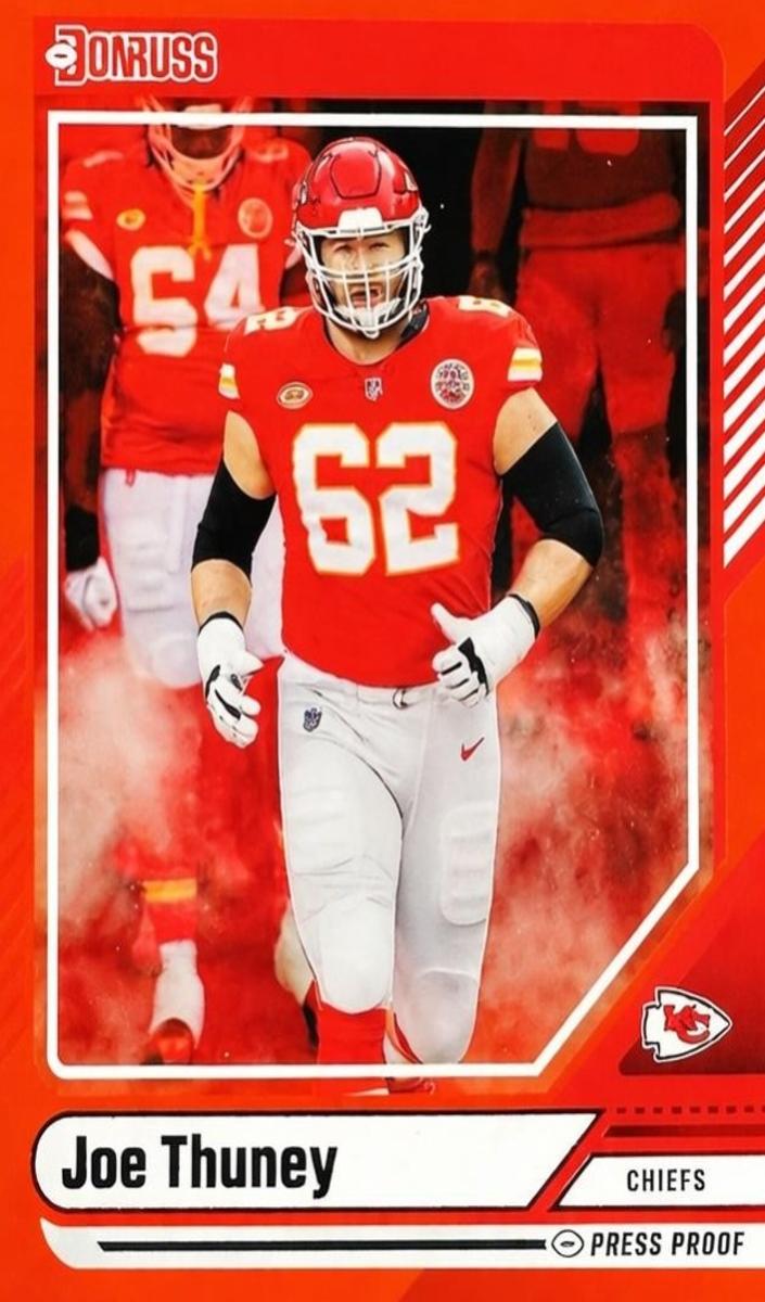 2024 Panini Donruss Football Press Proof Red Joe Thuney #103