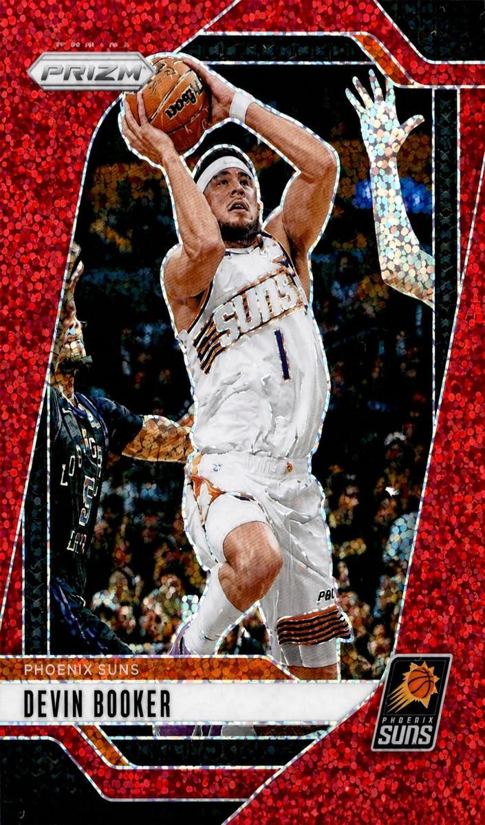 2024 Panini Prizm Basketball Red Sparkle Devin Booker #8
