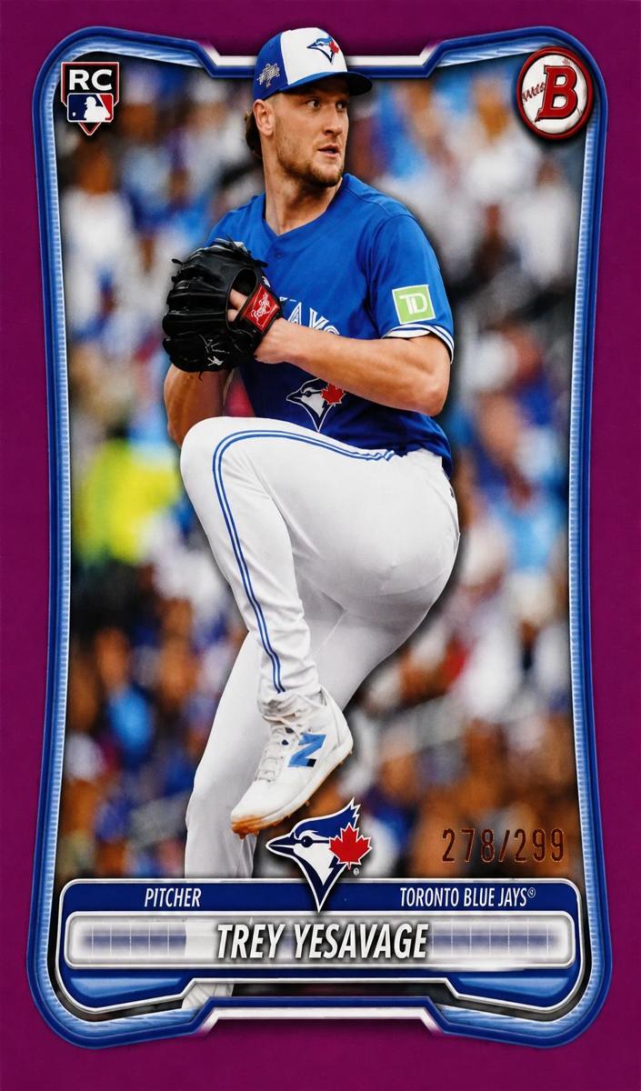 2026 Bowman Baseball Fuchsia Border Trey Yesavage #41