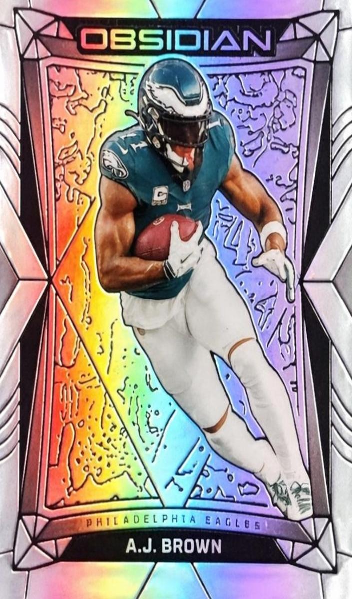 2024 Panini Obsidian Football Silver A.J. Brown #159 SGC 9