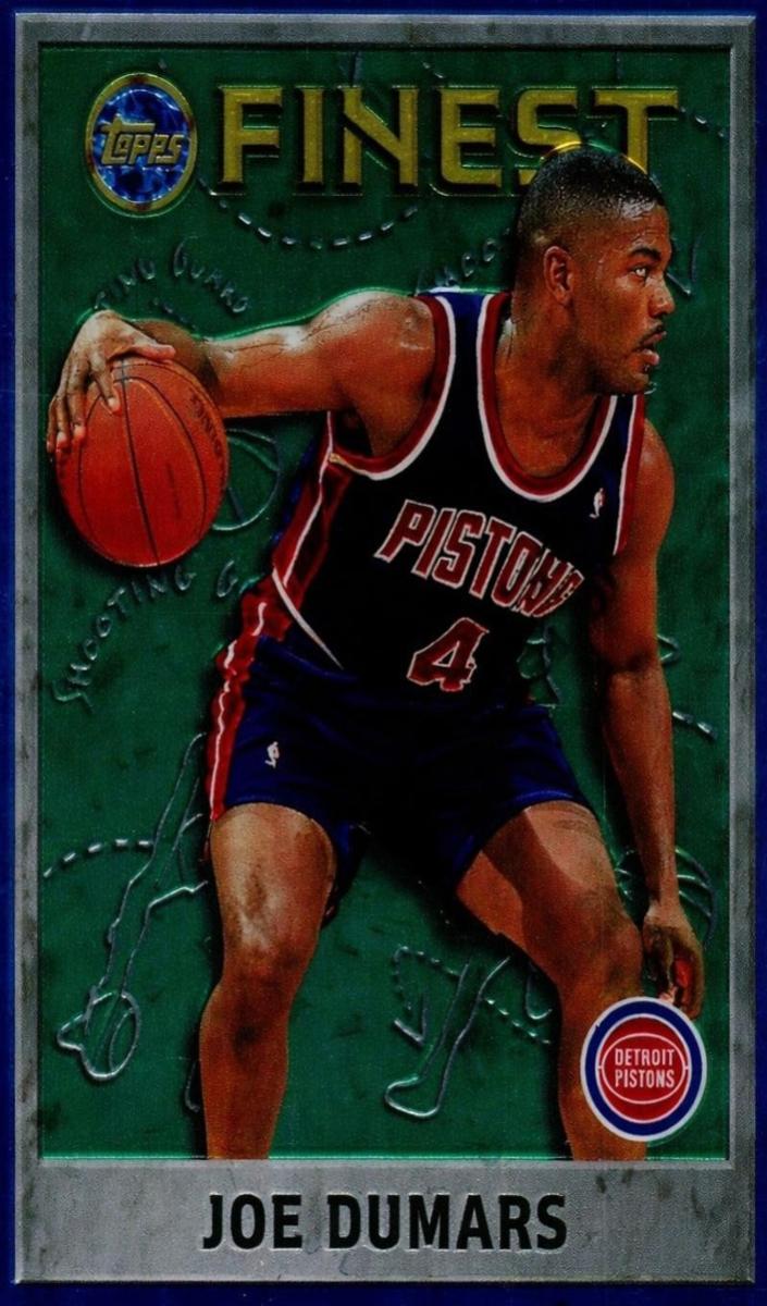 1995 Topps Finest Basketball Joe Dumars #25
