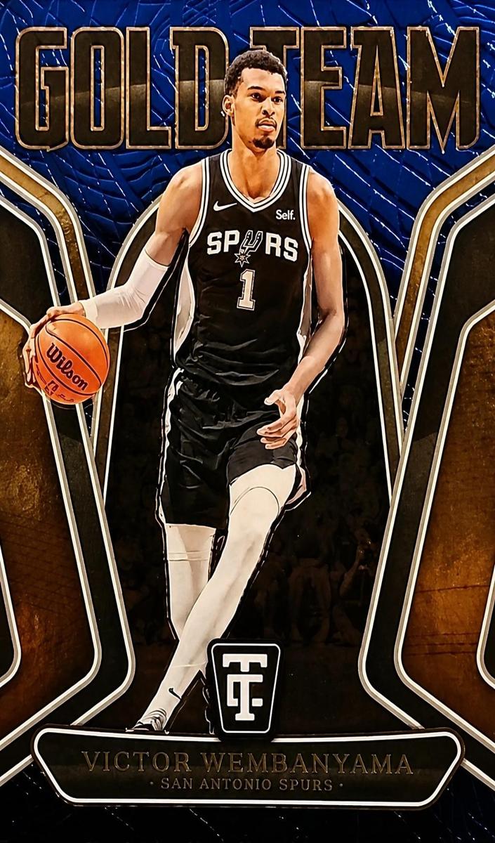 2024 Panini Totally Certified Basketball Mirror Blue Victor Wembanyama #19