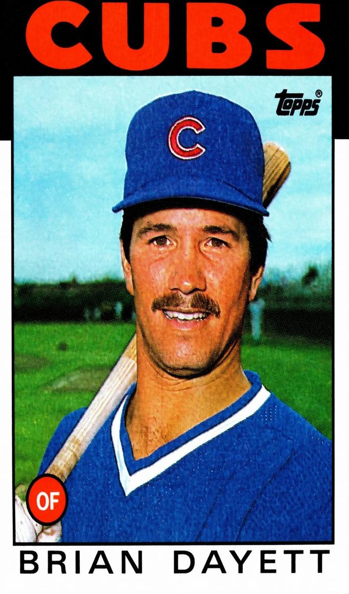 1986 Topps Baseball Brian Dayett #284