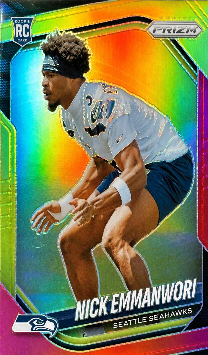 2025 Panini Prizm Football Red and Yellow Nick Emmanwori #320